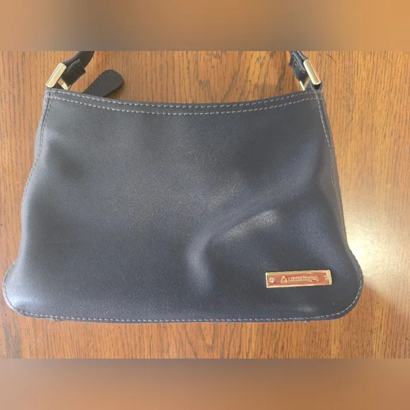 Vintage 90s Liz Claiborne Small Blue Leather Shoulder Bag Purse RARE FIND-EUC - Picture 3 of 11